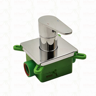PPR mạ Chrome 3 chiều máy trộn van tắm 20mm 25mm