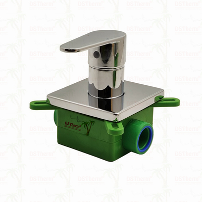 PPR mạ Chrome 3 chiều máy trộn van tắm 20mm 25mm