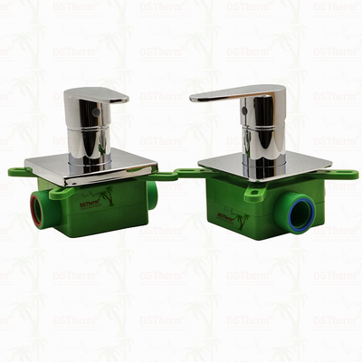 PPR mạ Chrome 3 chiều máy trộn van tắm 20mm 25mm