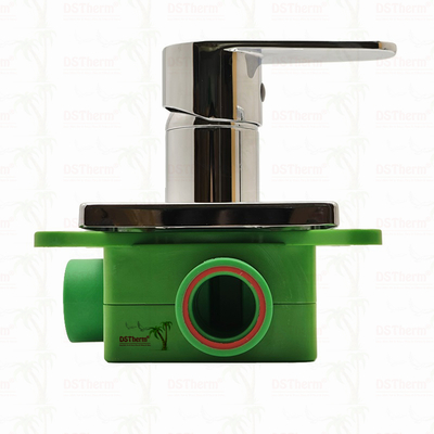 PPR mạ Chrome 3 chiều máy trộn van tắm 20mm 25mm