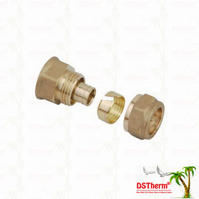 Khớp nối bằng ren bằng đồng Pex Phụ kiện bằng đồng thau Màu sắc tùy chỉnh Logo Phụ kiện trục vít Trọng lượng trung bình