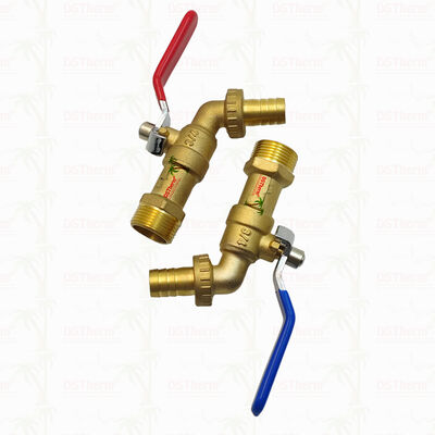 Vàng mạ hạng nặng cổ điển sắt đỏ tay cầm Bibcocks nước vòi vòi vòi vòi vòi vòi vòi vòi 3/4 "