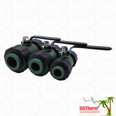 Van bi hai đầu nối PPR với bi đồng và tay cầm sắt 20-63MM Tùy chỉnh LOGO