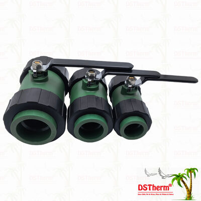 Van bi hai đầu nối PPR với bi đồng và tay cầm sắt 20-63MM Tùy chỉnh LOGO