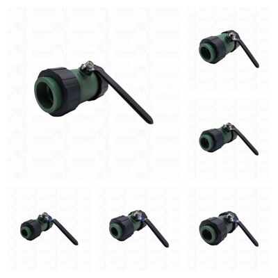 Van bi hai đầu nối PPR với bi đồng và tay cầm sắt 20-63MM Tùy chỉnh LOGO