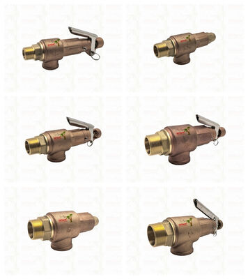 Van an toàn bằng đồng 1/2"-2" Hệ thống đường ống Thiết bị bảo vệ quá áp LOGO tùy chỉnh
