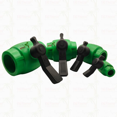 Van bi toàn bộ PPR dòng chảy nhanh với lõi đồng thau cho ống PPR 20-63MM Tùy chỉnh