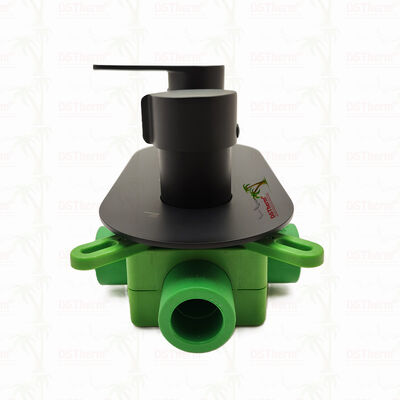 Van vòi sen trộn mạ đen PPR 5 đường để kiểm soát nhiệt độ & dòng chảy