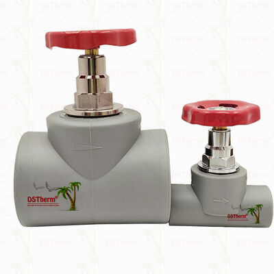 Van chặn PPR mạ crom xám với lõi đồng Global Valve 20-110mm