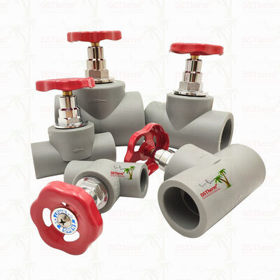 Van chặn PPR mạ crom xám với lõi đồng Global Valve 20-110mm