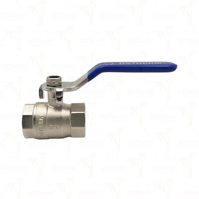 Van bi đồng PN25 mạ crom, ren trong x ren trong, lưu thông toàn phần 1/2"–4"