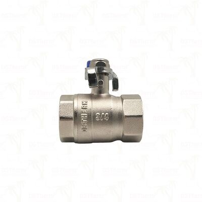 Van bi đồng PN25 mạ crom, ren trong x ren trong, lưu thông toàn phần 1/2"–4"