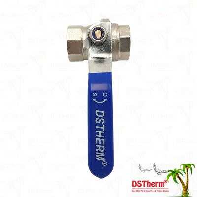 Van bi đồng PN25 mạ crom, ren trong x ren trong, lưu thông toàn phần 1/2"–4"