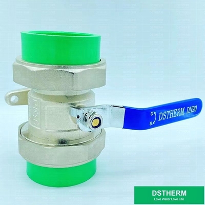 110mm PPR Double Union Ball Valve Full Bore PN25 Kháng ăn mòn