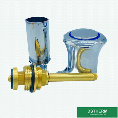 Hộp mực có trọng lượng nặng hơn Van dừng Ppr Tay cầm bằng hợp kim kẽm tròn bằng đồng thau 1/2