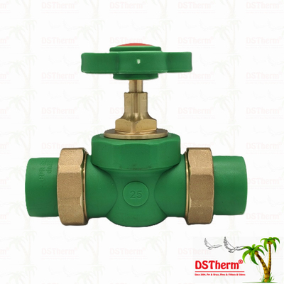 PPR Double Union Ball Valve Exposed Installation Kháng ăn mòn Kích thước tùy chỉnh