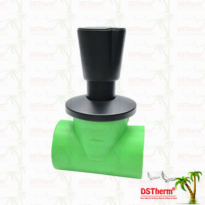 Ppr Black Plated Stop Valve Brass Valve Core Electrophoretic Black Coating Kích thước tùy chỉnh