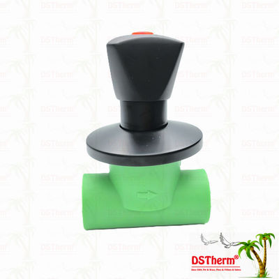 Ppr Black Plated Stop Valve With Triangular Handle BlackFlow Precision Valve Electrophoretic Black Coating Ventil ngăn ngắt màu đen với tay cầm tam giác