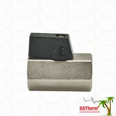 Máy van bóng nhỏ được mạ niken cho hệ thống ống nước 1/2 'kháng ăn mòn hiệu quả không gian