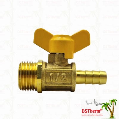 Đàn ông Threaded Bướm tay cầm đồng van khí van khí van khí van bóng khí tùy chỉnh