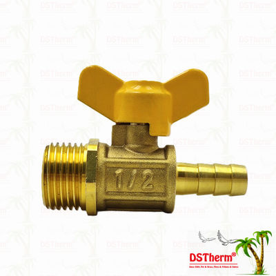 Đàn ông Threaded Bướm tay cầm đồng van khí van khí van khí van bóng khí tùy chỉnh