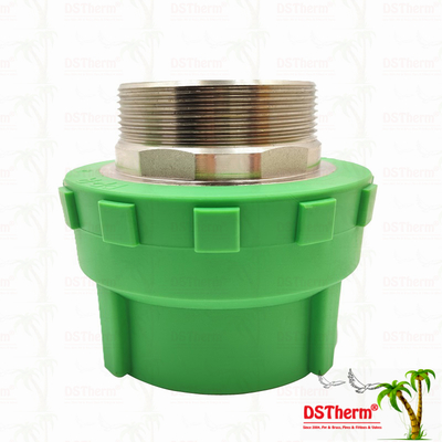 Khớp nối ren ngoài PPR bằng nhựa Phụ kiện đường ống PPR 75*2 1/2