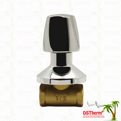 Van chặn bằng đồng thau mạ Chrome Van toàn cầu Kiểu Nam Mỹ A 1/2