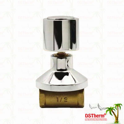 Chrom Plated Brass Stop Valve Global Valve South American Style B 1/2 