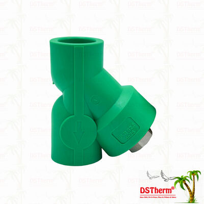 PPR Strainer Valve PN25 Compact Y-Shaped Filter Valve 20?? 32mm cho hệ thống nước